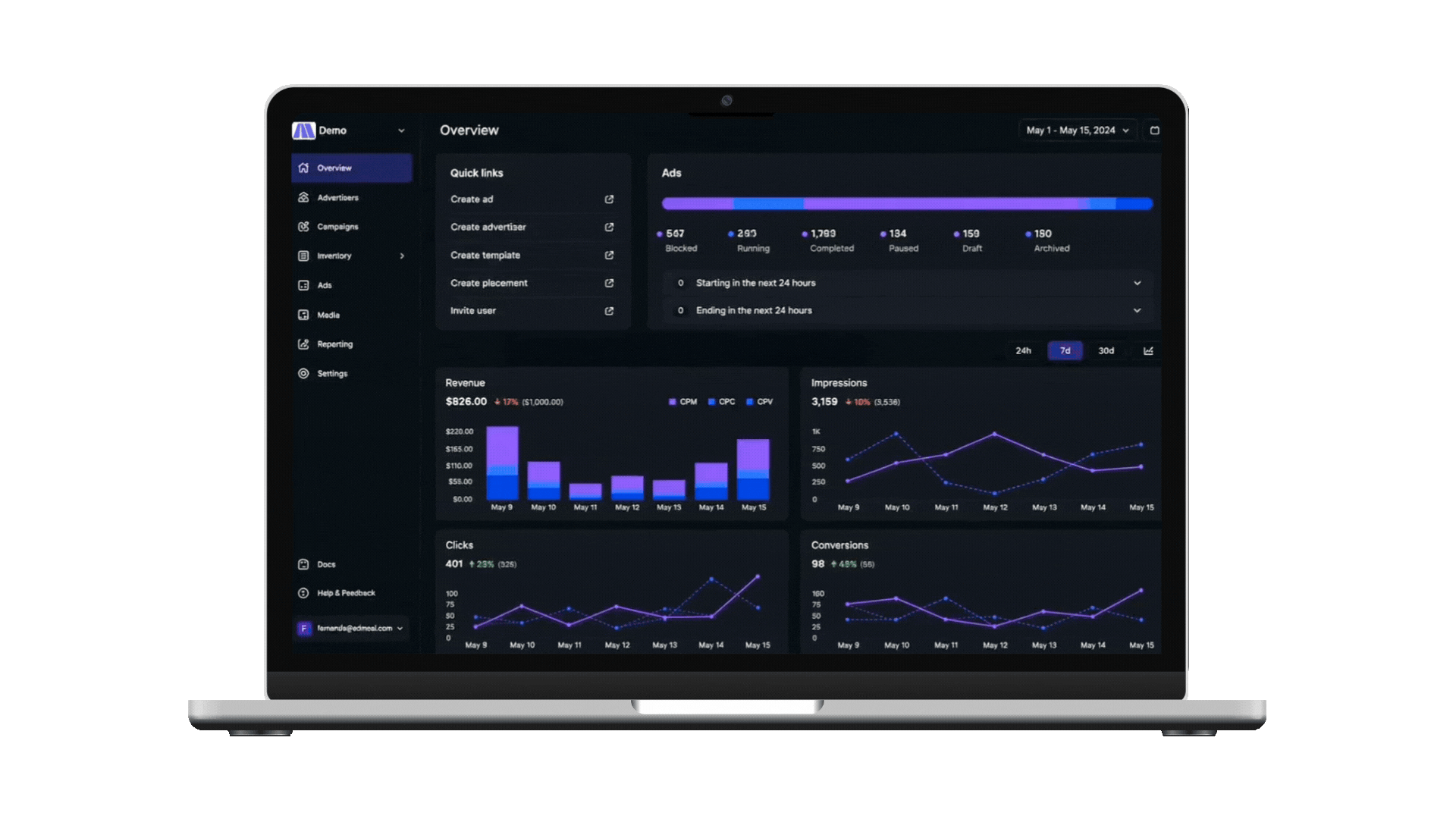 Ad Manager de Admoai